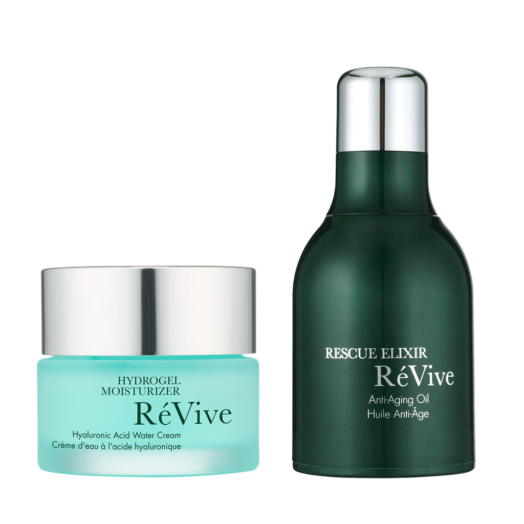 Hydrate & Rescue Duo | Rescue Elixir & Hydrogel Moisturizer