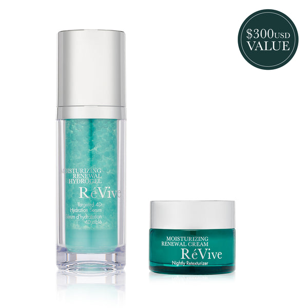 The Skin Quencher Duo / Moisturizing Renewal Hydrogel Serum & Moisturizing Renewal Cream Travel Size