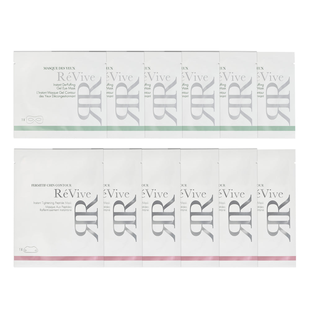 Fermitif Chin Contour Instant Tightening Peptide Mask (6-pack) | Masque des Yeux Instant De-Puffing Gel Eye Masl (6-pack)